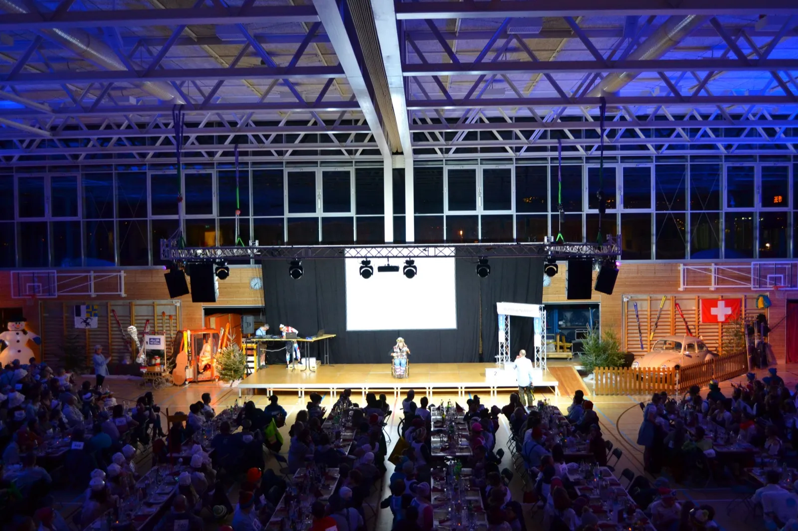 Firmenfest im Paraplegiker-Zentrum mit 750 Besuchern – Bühnen-, Licht- und Tontechnik